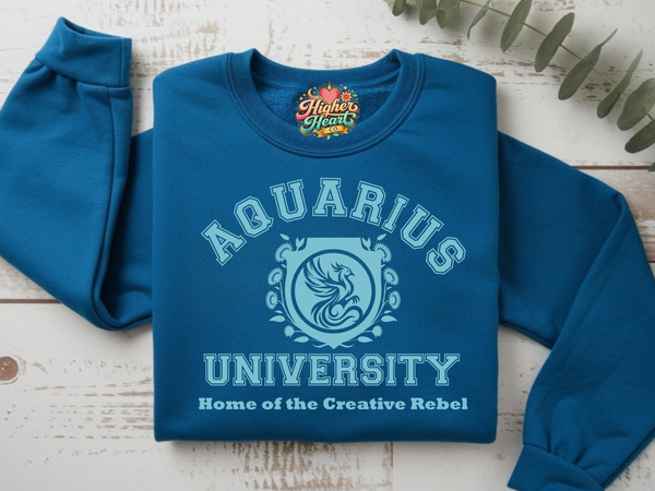 Aquarius University Shirt — zodiac astrology graphic tee