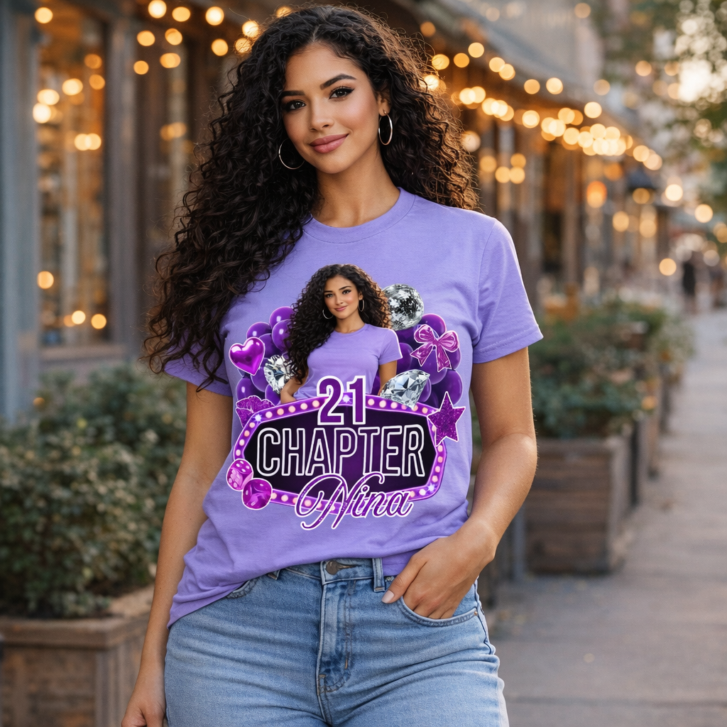 21 Chapter Birthday Personalized Photo Shirt | birthday shirt birthdayshirts custom shirt