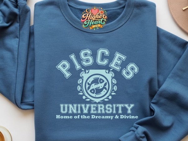 Pisces University Shirt — zodiac astrology graphic tee