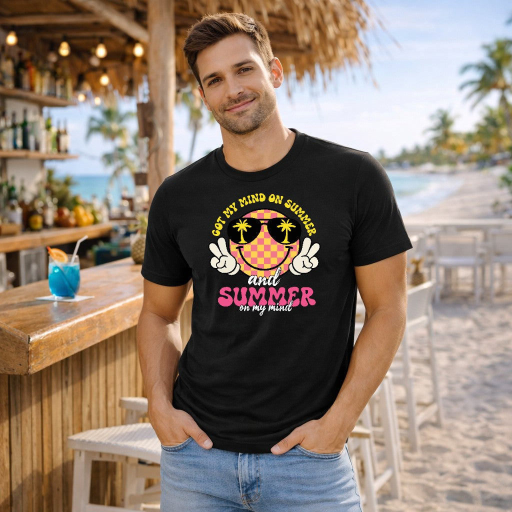 got my mind on summer shirt graphic sku 300-FR-05 vacation design