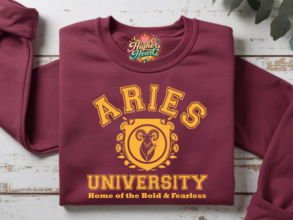 Aries University Shirt — zodiac astrology graphic tee