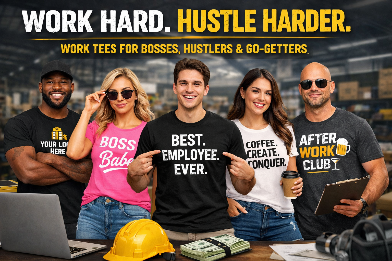 Work and Hustle Shirts
