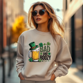 bad and boozy irish drinking shirt