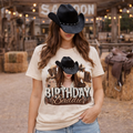 Birthday Baddie Headshot Personalized Photo Shirt | birthday shirt birthdayshirts custom shirt