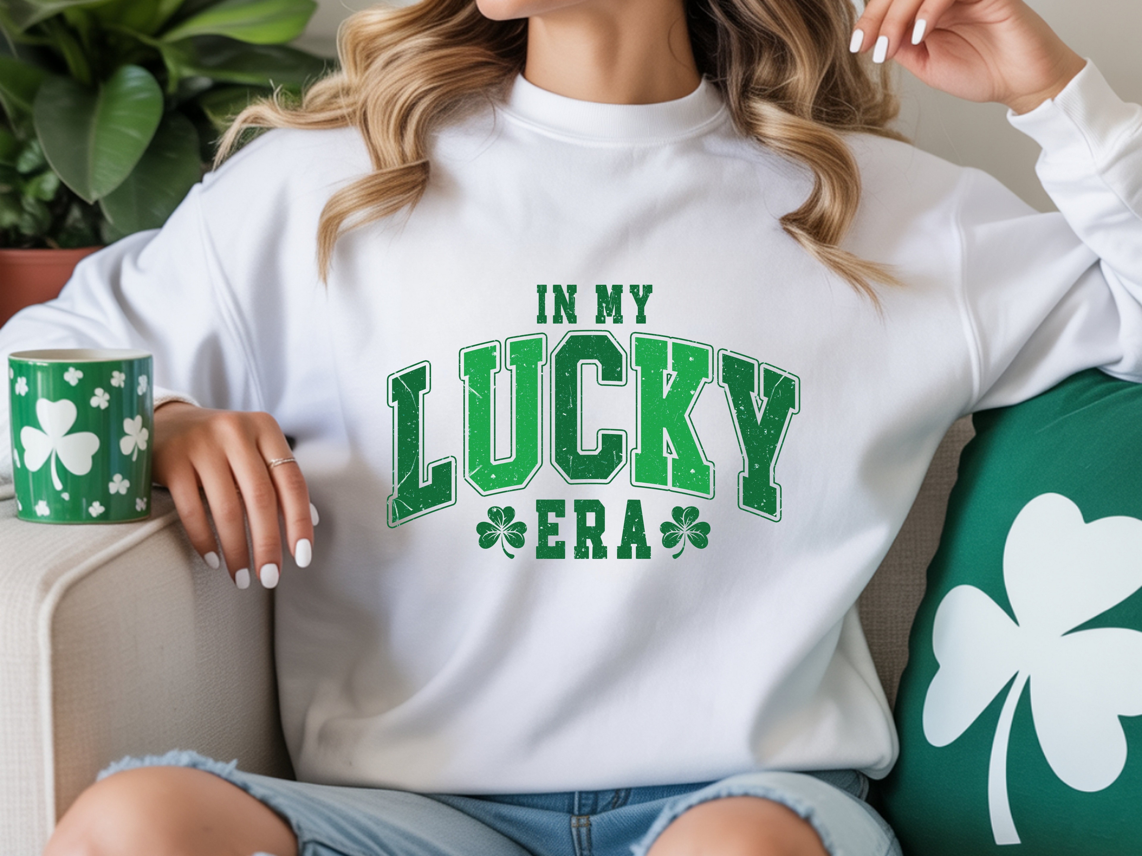 lucky era st patricks graphic tee