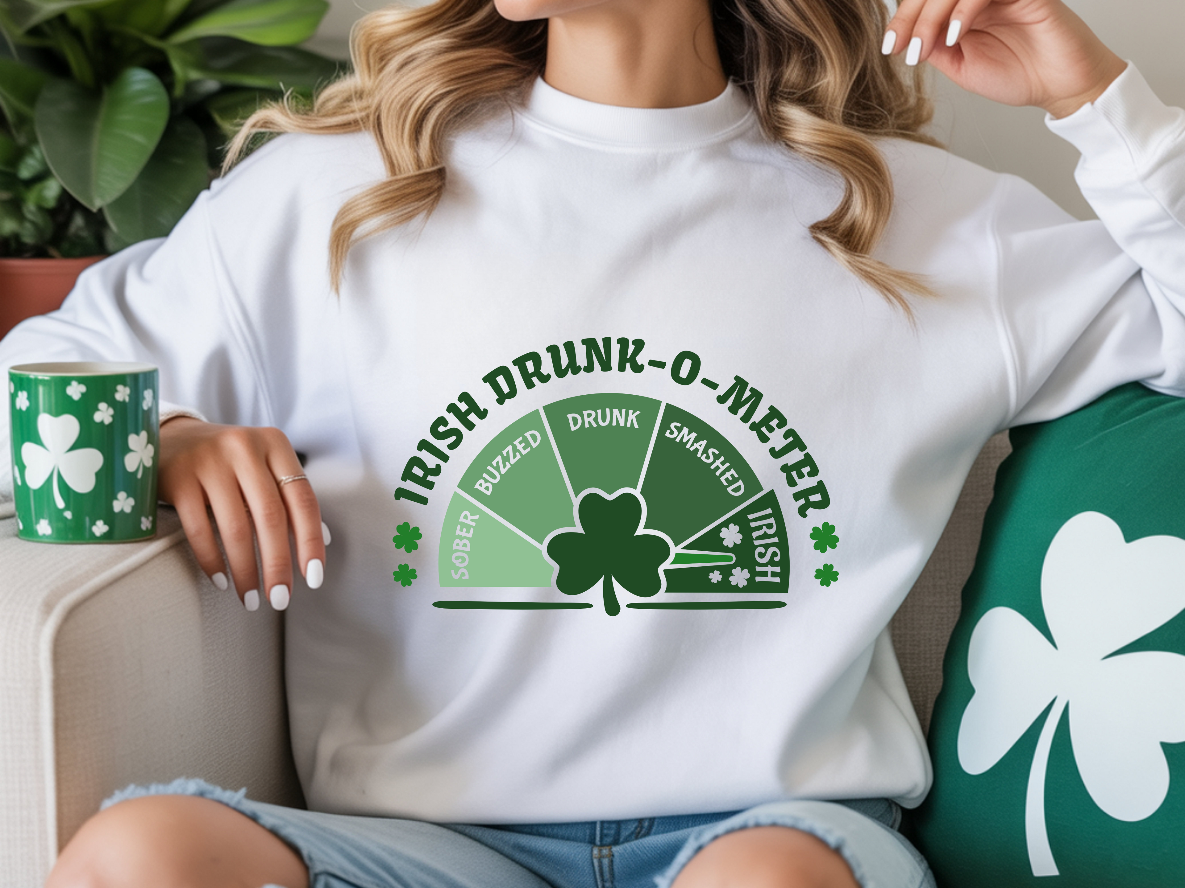 funny irish drunk meter shirt
