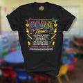 para tour shirt colorful school support staff tour design