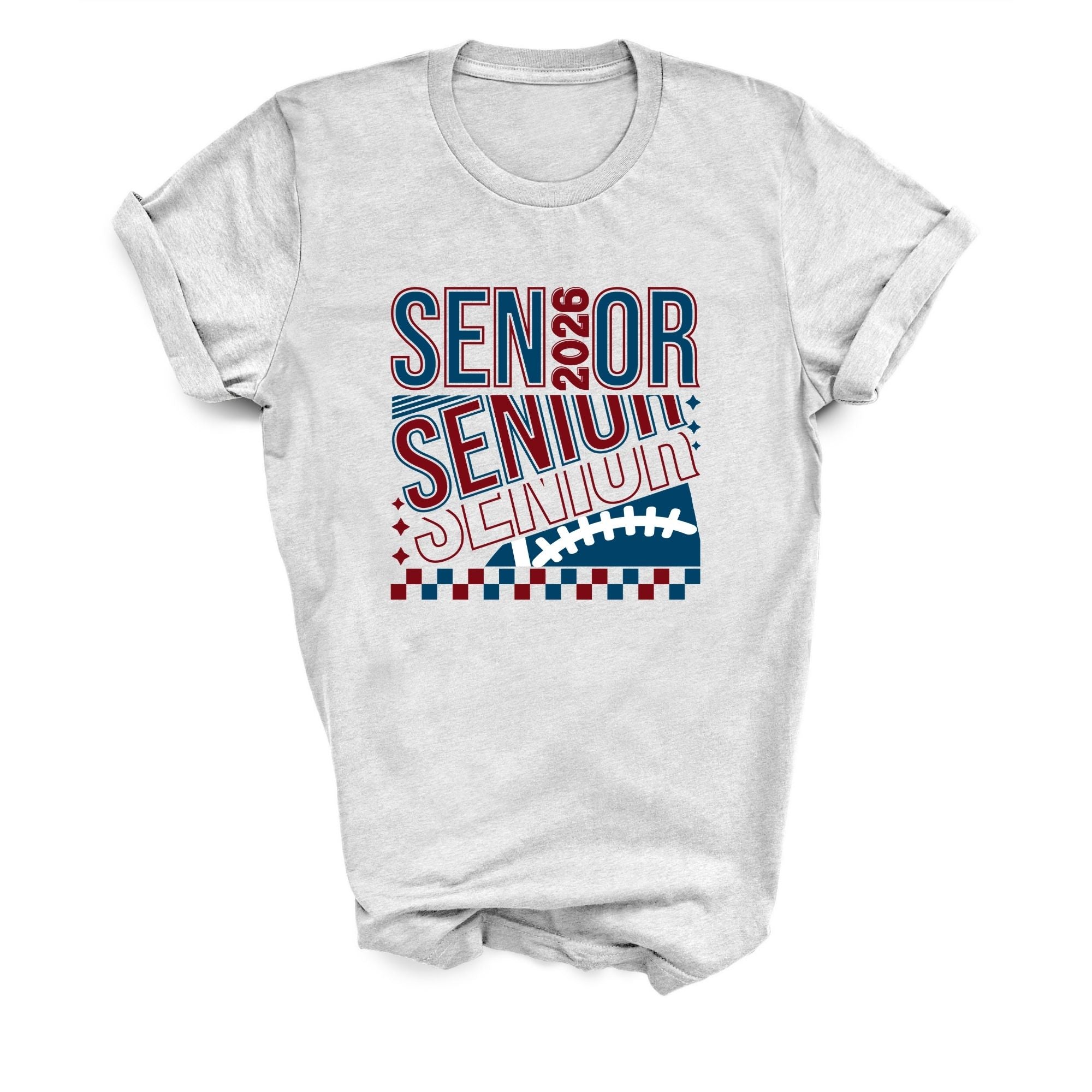 senior 2026 football racer graphic shirt