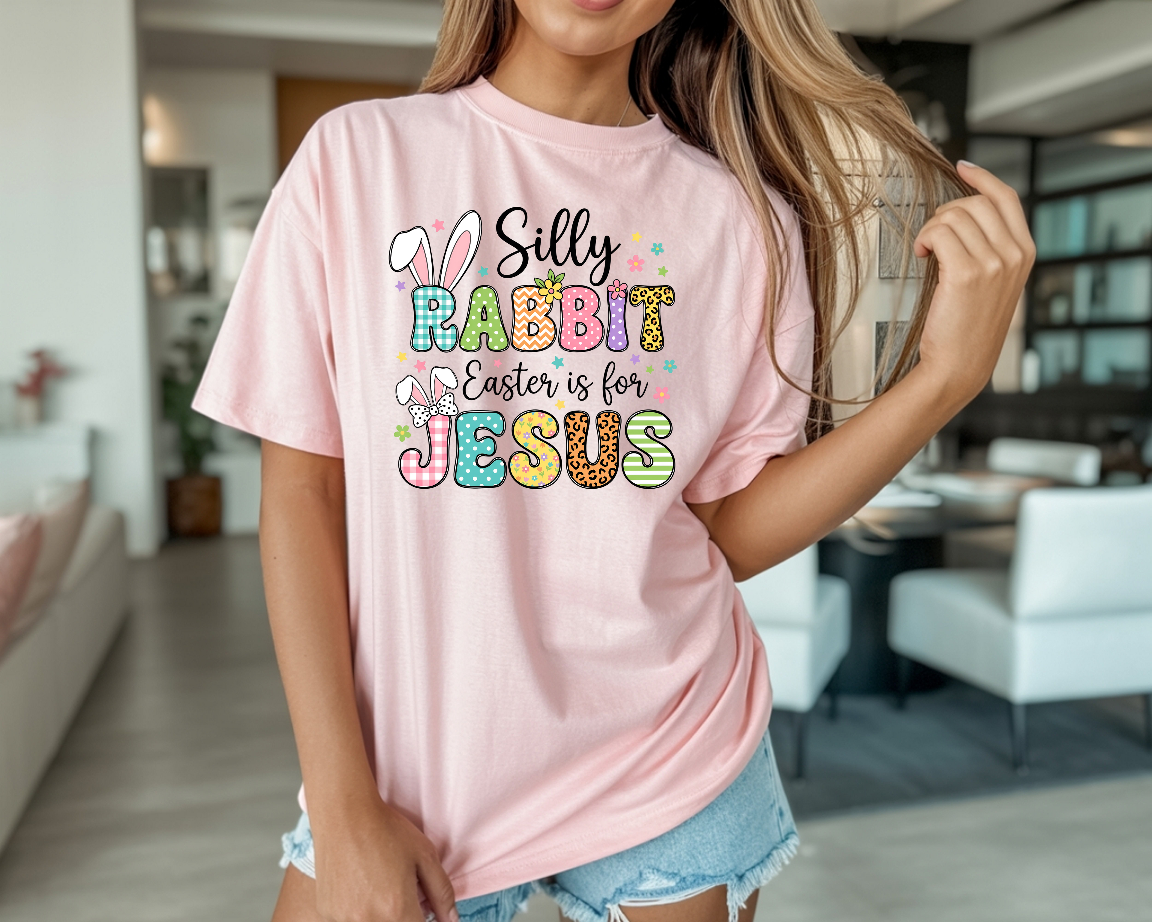 Silly Rabbit Easter Is For Jesus Shirt | easter bunny shirt easter shirt