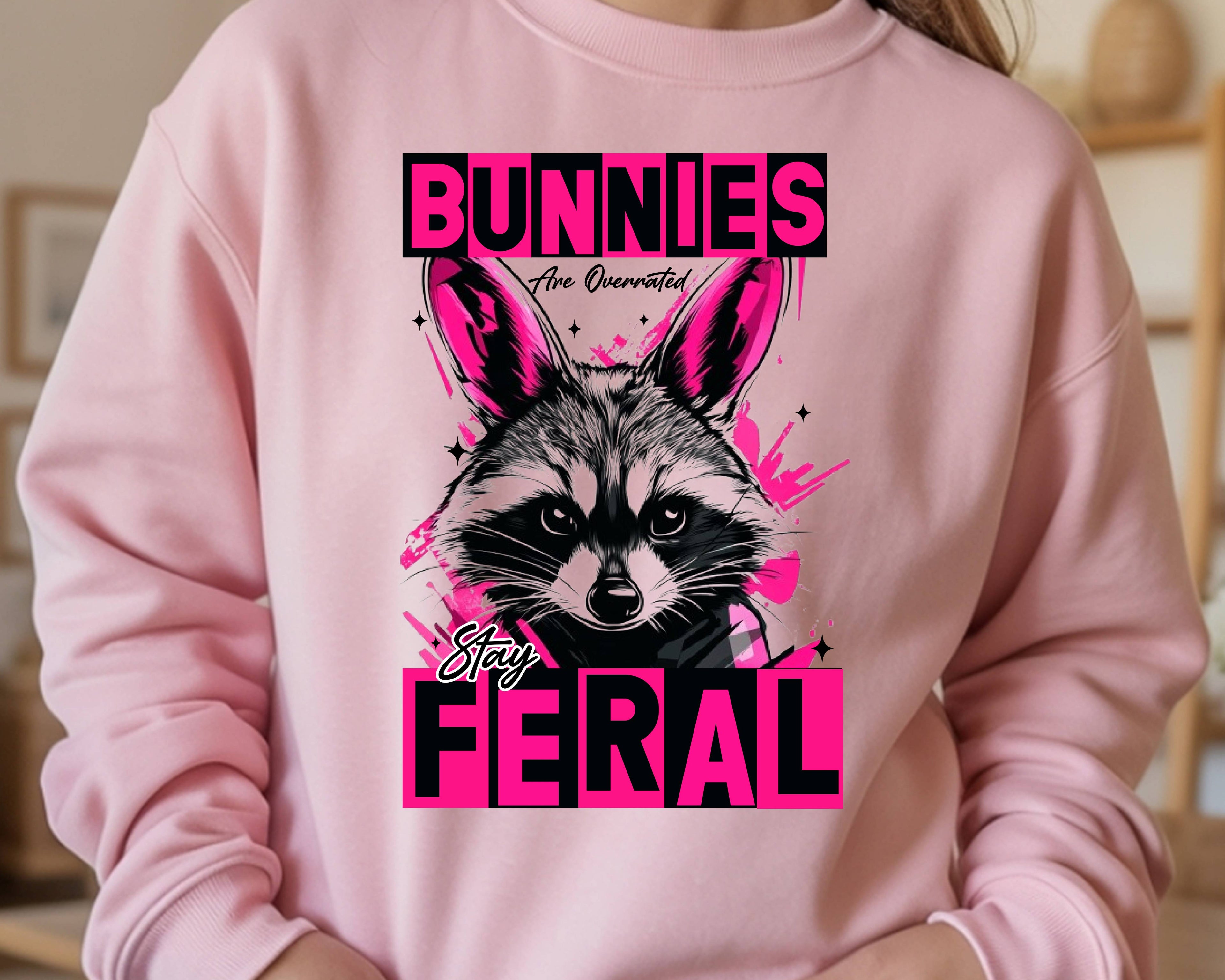Stay Feral Bunnies Are Overrated Shirt | easter bunny shirt easter shirt